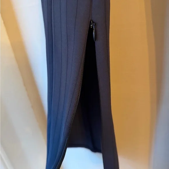 ALO Yoga Charcoal Ribbed Split-Hem Bootcut Pants - Picture 8 of 12